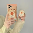 thumbnail image 6 of Cute Food Phone Case for iPhone 12 Pro Max, Funny Breakfast Bread Case, 3D Candy Bag Kraft Paper Toast Phone Cover with Toast Hold Stand for Women Girls, 6 of 12
