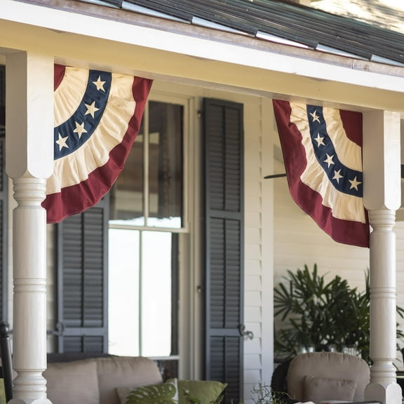 Classic Cotton Half Bunting, Set of 2