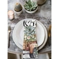 thumbnail image 2 of Truck Spring Floral Cloth Napkins Set of 6 Reusable Dinner Napkins, Pink Green Flowers Watercolor Cocktail Napkin Washable Table Napkins for Wedding/Holiday Party/Baby Shower 20"x20", 2 of 7