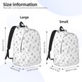 thumbnail image 4 of Balery Hand Drawn Turtle Vintage Canvas Backpack for Men and Women - Large Capacity, Durable Travel Laptop Bag for School, Work, Hiking, and Outdoor Activities, 4 of 7