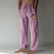 thumbnail image 1 of Puntoco Pantalones casuales largos para hombre, pantalones casuales con estampado de moda para hombre, cintura elástica con bolsillos, pantalones deportivos, 1 of 4