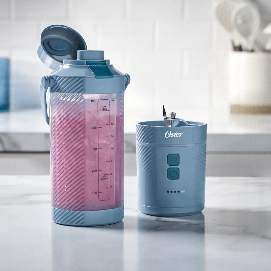 Oster GoMAX Portable Blender, Smoothie Blender, Personal Blender, Morning Haze Blue