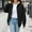 Black, variant on Women's Hoodies & Sweatshirts Ladies' Fashionable And Casual Shoulder Long Sleeved Hooded And Velvet Composite Sweatshirt, Women's Hoodies & Sweatshirts L