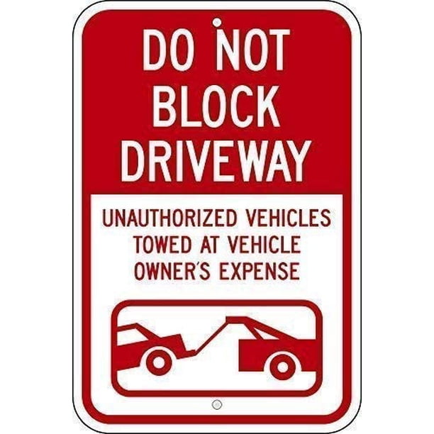 No Parking Do Not Block Garage Doors Sign – New Signs