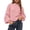 Pink, variant on BTFBM Sweaters for Women Fall Crew Neck Lantern Long Sleeve Oversized Sweater Casual Knit Winter Pullover Tops