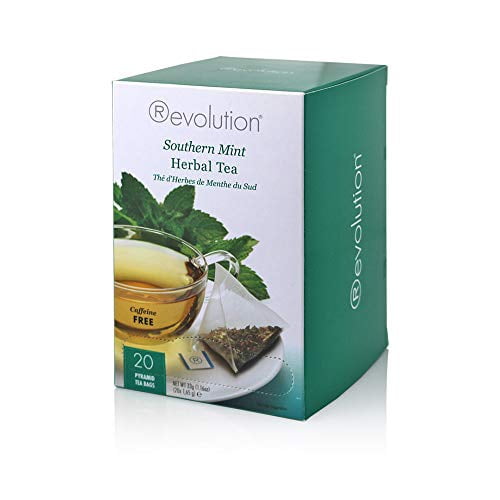 Revolution Tea Southern Mint Herbal Tea Premium Full Leaf Infuser Teabags Headache Soother