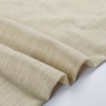 thumbnail image 5 of TWOPAGES 52 W X 102 L Inch Length Curtain Grommet Header Room Darkening Drape Linen Blend Drapery for Bedroom, 1 Panel, Light Khaki, 5 of 6