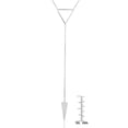 thumbnail image 5 of ELYA Women's Polished Triangle Drop Steel Necklace - 16", 5 of 5