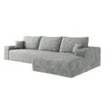 thumbnail image 6 of Demi Bonn Modern 107" Cloud Sectional Sofa, L-Shape Chaise, Deep Seat Modular Couch for Living Room & Bedroom, No Assembly Needed, Gray, 6 of 6