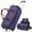 Blue, variant on 3-in-1 Rolling Garment Bag for Travel,Carry On Suit Travel Bag with Wheels,Shoe Compartment,Detachable Organizer,Wrinkle-Free Duffel Bag for Business Travel Wedding
