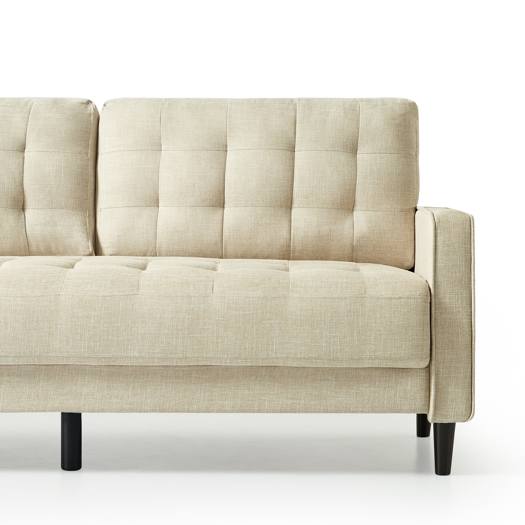 Zinus Benton 75" Upholstered Sofa Couch, Beige