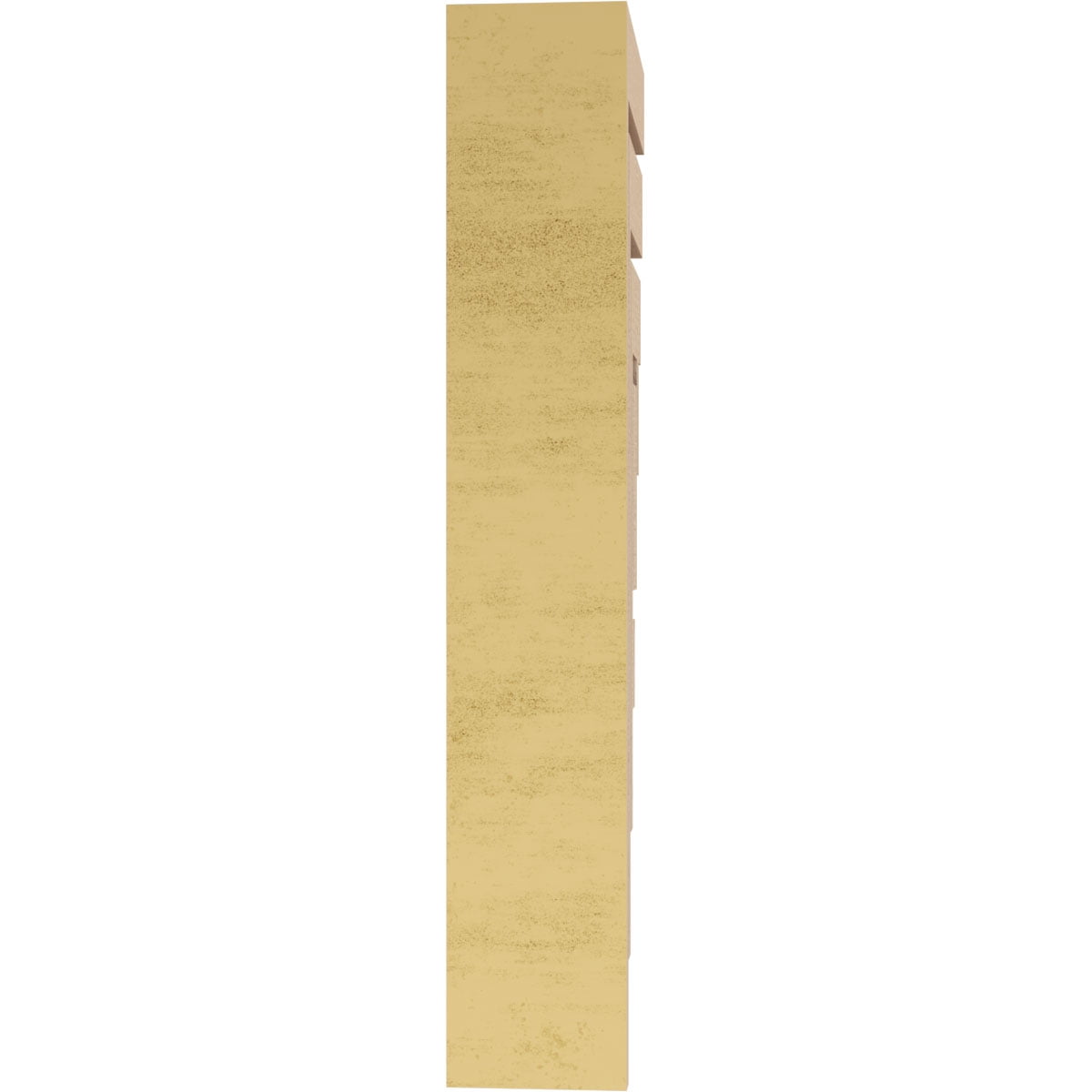 2"W x 4"D x 12"H Thin Landon Rough Cedar Woodgrain TimberThane Corbel, Primed Tan