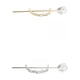 thumbnail image 1 of 2x Mujeres Hair Cuff Bun Cage Hair Bun Holder Hair Stick Pin Grande Oro Plata Soledad Pinza para el pelo con cola de caballo, 1 of 8