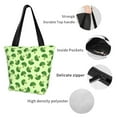 thumbnail image 4 of Pofeuu Broccoli Vegetables Print Women Fashion Shoulder Handbags Top Handle Satchel Bags Tote Shoulder Shopping Bag Stylish Canvas Tote Bag, 4 of 6