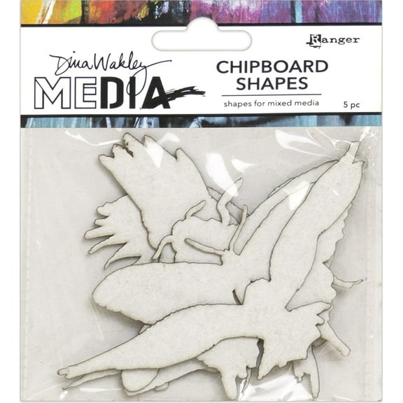 Dina Wakley Media Chipboard Shapes-Flying