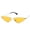 Orange slices in silver frame, variant on Adults Vintage Cat Eye Sunglasses with Metal Frame Triangle Ocean Piece Design AC Lenses Full Frame Non Polarized Fashion Eyewear for Women and Men