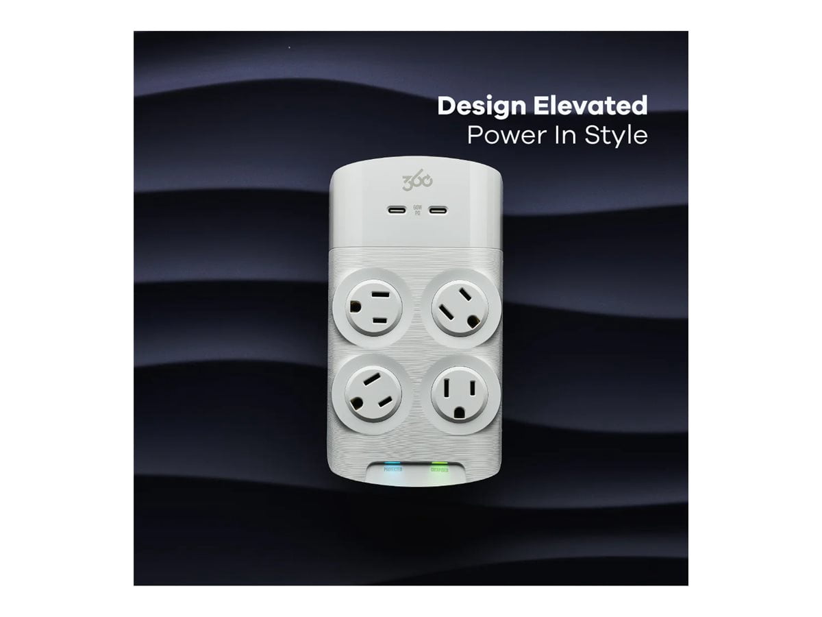 360 Electrical Revolve60 - Surge protector - 1875 Watt - output connectors: 4
