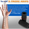 thumbnail image 5 of Yes4All Xtreme Grip Thick Bar Muscle Builder, Black, Pair, 5 of 7