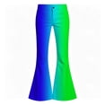 thumbnail image 2 of CAIVO Girls Colorful Gradient Flare Leg Pants Kids Fashion Trousers Stretch Mid Waist Fashion Bell Bottom Casual Pants with Front Pockets Casual Wear Autumn Comfort Bottoms, 2 of 4