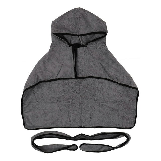 Dog Drying Robe Super Absorbent Quick Drying Dog Bathrobe Towel with Hand Pockets for Pet Supplies S