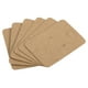 thumbnail image 4 of Tarjetas de exhibición de aretes Uxcell, paquete de 100, etiquetas en blanco para aretes, estilo rectangular de cartón 4, marrón, 4 of 5