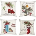 thumbnail image 1 of SHAR Vintage Car Linen Pillowcases - Set of 4, 1 of 5