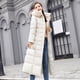 thumbnail image 4 of Abrigos de invierno para mujer Abrigo acolchado de cuello largo de moda Abrigo grueso delgado Chaqueta de plumón de algodón cálido Odeerbi ODB-3, 4 of 4