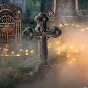 Seasonal Visions Tombstone Celtic Cross Halloween Decoration - 24 in x 16 in
