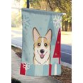 thumbnail image 2 of Carolines Treasures BB1749CHF Vacances d'Hiver Drapeau Sable Corgi Toile Taille Maison, 2 of 4