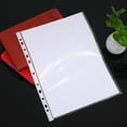 thumbnail image 5 of Niceauty 100Pcs Sheet Protector for Binder with 11 Hole Punched Design Clear Both Sides for Documents, 5 of 8