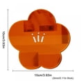 thumbnail image 2 of Acrylic Irregular Coaster, Creative Decorative Plate Coaster Mug Pad Coffee Cup Coaster Dining Table Ornaments Shooting Props (Orange), 2 of 4