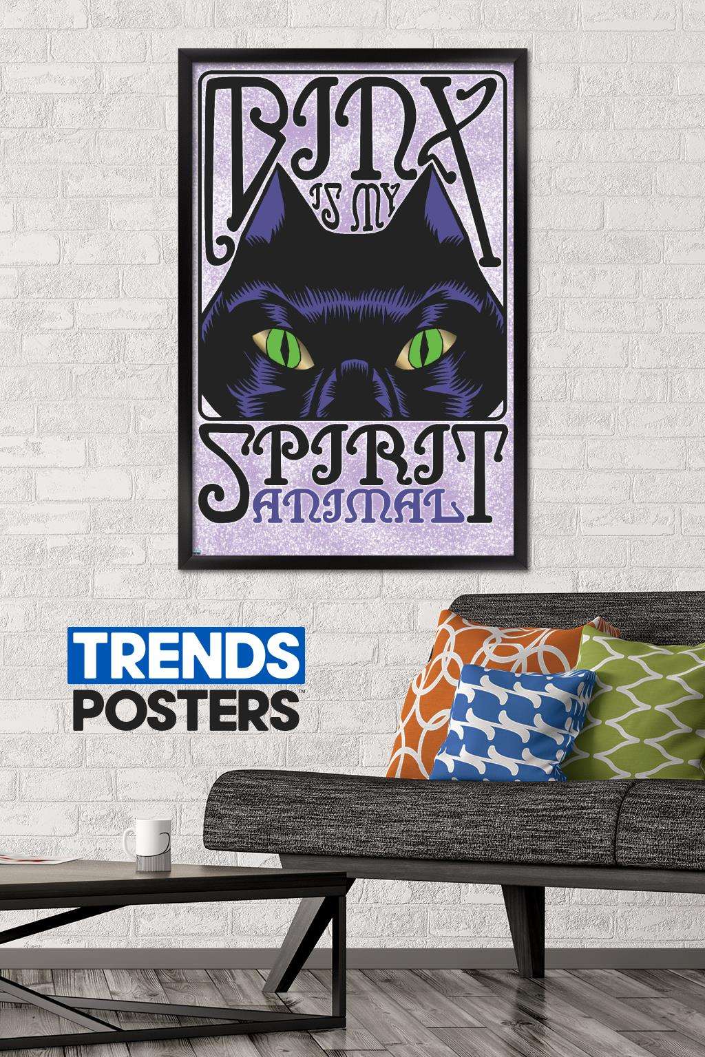 Disney Hocus Pocus - Binx Wall Poster, 22.375" x 34", Framed