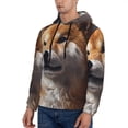 thumbnail image 3 of Naloa Regal Shiba Inu Men's Casual Hooded Collar Drawstring Hoodies Pullover Sweatshirts Casual Long Sleeve Shirts-XX-Large, 3 of 7