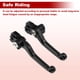thumbnail image 5 of Palancas de freno de embrague cortas para motocicleta para Honda CRF450R CRF450RX, palanca de freno de manillar para Honda CRF450R CRF450RX, aleación de aluminio negro sólido 1 par, 5 of 7