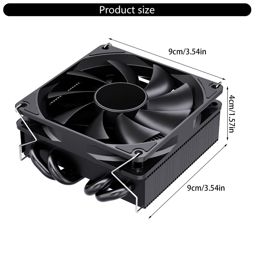Quiet Operation CPU Coolers 45mm Tall with Efficient Heat Dissipation for Processors