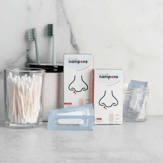 Nampons for Nosebleeds 12 Sterile Nasal Plugs to Stop Nose Bleeds