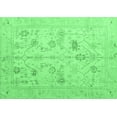 thumbnail image 1 of Ahgly Company Indoor Rectangle Oriental Emerald Green Traditional Area Rugs, 7' x 10', 1 of 4