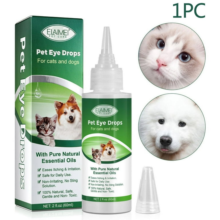 30 off Clearance 60ml Pet Eye Drops for Dog Cat Relieve Eyes Itching Irritation Pink Eye Allergies Symptoms Safe Gentle Formula for All
