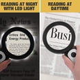 thumbnail image 3 of Magnifying Glass with Light, Handheld Large Magnifying Glass Cold and Warm Light with Modes, Illuminated Lighted Magnifier for Seniors Reading, Inspection, Coins, 3 of 6