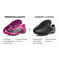thumbnail image 5 of &nbsp;Vizari USA Infinity Soccer Cleats for Kids – Lightweight, Durable Youth Firm Ground Soccer Shoes for Boys and Girls - Pink, 13.5, 5 of 6