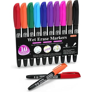 Wovilon Dry Erase Markers, Magnetic Whiteboard Markers With Erase, Fine  Point Dry Erase Markers Perfect For Writing On Dry-Erase Whiteboard Mirror