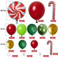 thumbnail image 1 of Globos navideños, globos de Papá Noel para guirnalda de globos navideños, decoraciones navideñas para fiestas navideñas, 1 of 4