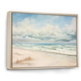 thumbnail image 2 of Designart "Beach Photo Coastal Calm II" Nautical & Beach Floater Framed Canvas Wall Art, 2 of 7