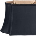 thumbnail image 3 of 16" Black with Bronze Lining Premium Oblong Shantung Lampshade, 3 of 5