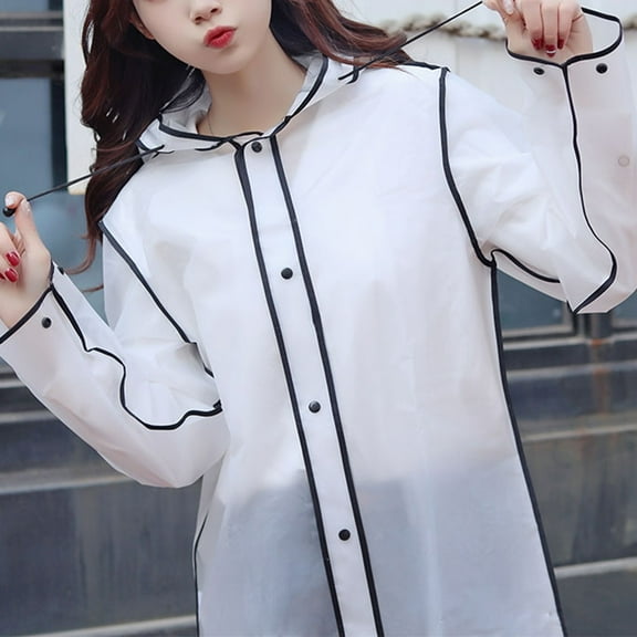 Niceauty Ladies Waterproof Poncho EVA 1Pack for Hiking and Travel