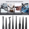 thumbnail image 2 of Carbon Fiber Anti-static tweezer for Jewelry Craft DIY Beauty Electronics Repair, 2 of 17