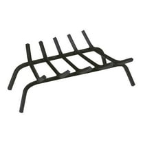 Fireplace Grate 24 Inch Wrought Iron - Heavy Duty Fire Pit Log Rack - Traditional Fireplace Accessories - Cast Iron Grate for Wood Burning Fireplaces - Hearth Protection