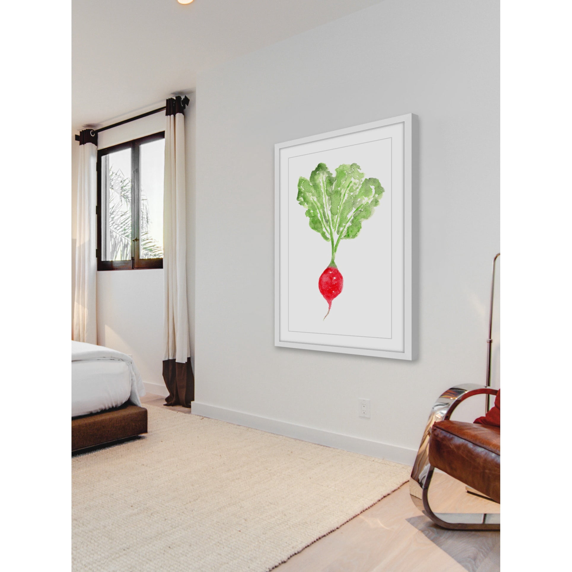 "Radish" by Thimble Sparrow Framed Painting Print