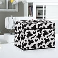 thumbnail image 4 of SEANATIVE Cow Print Dust Cover for Sewing Machine Foldable Sewing Machine Cover with Storage Pocket Sewing Machine Dust Cover Protection Decor Accessories, 4 of 7