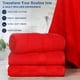 thumbnail image 2 of Juego de toallas de baño Casa Lino rojo 100% algodón, 4 piezas, 54 x 27 cm, 2 of 7